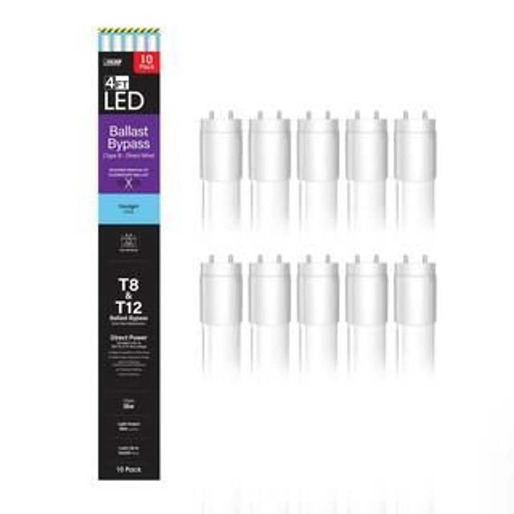 Feit Electric 32-Watt Equivalent 4 ft. White Linear Tube T8/T12 ...,